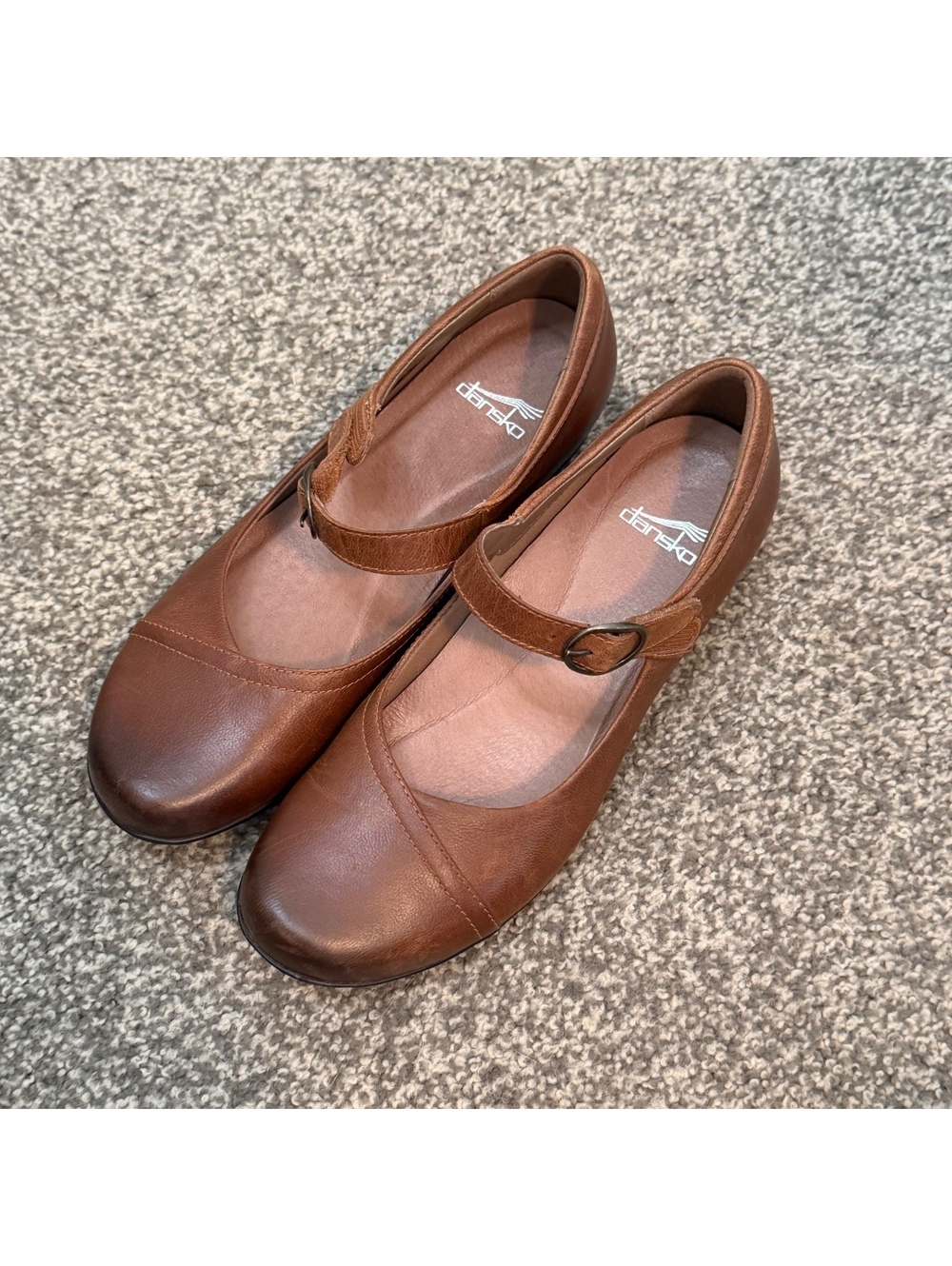 Dansko Fawna Chesnut Brown Mary Janes